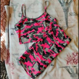 Camo Biker Short Set